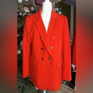 Loft Orange Red Blazer
